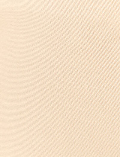 Bermuda droit taille haute beige femme