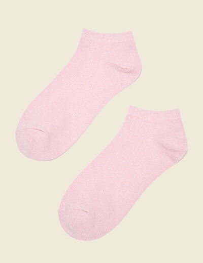 Chaussettes rose pastel femme