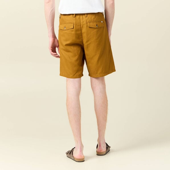 bermuda droite a coulisse camel homme Bermuda droite à coulisse camel homme