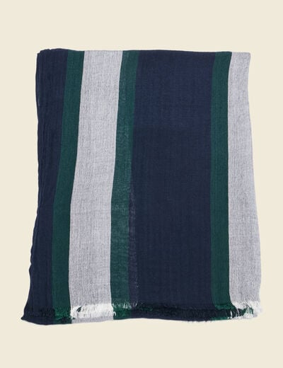Foulard bleu marine homme