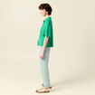 Chemise manches courtes vert femme