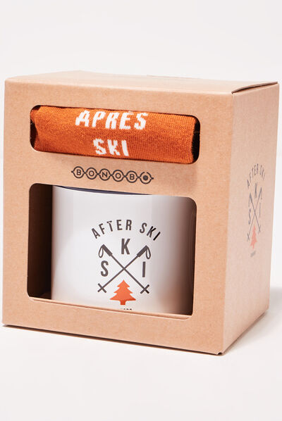 Lot chaussettes et tasse multicolore homme