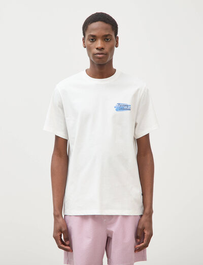 T-shirt en coton ecru homme
