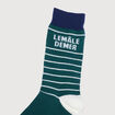 Chaussettes vert &eacute;meraude homme