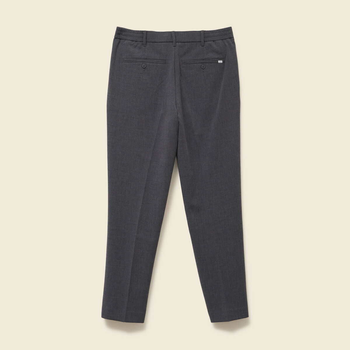 Pantalon droit longueur 32 gris fonc&eacute; homme