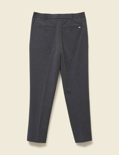 Pantalon droit longueur 32 gris fonc&eacute; homme