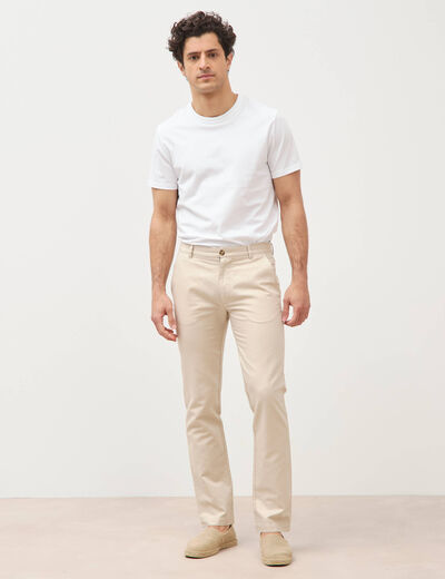 Pantalon chino sable homme