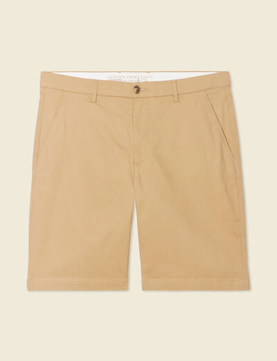 Bermuda droit éco-responsable beige homme