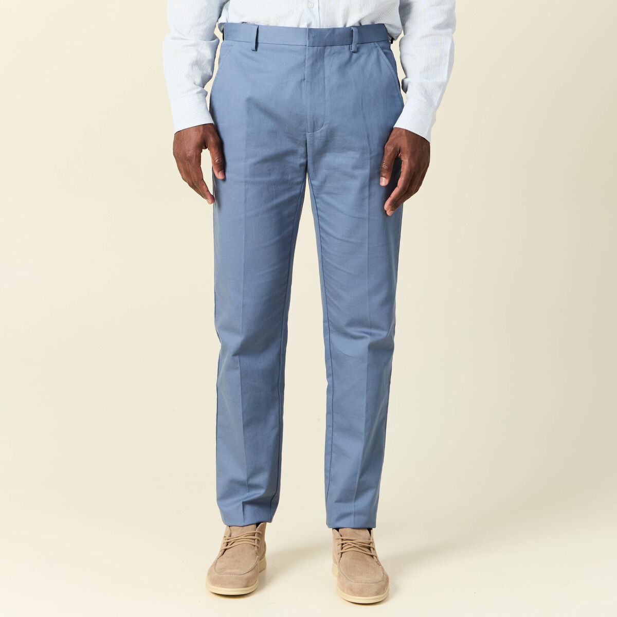 Pantalon chino bleu foncé homme