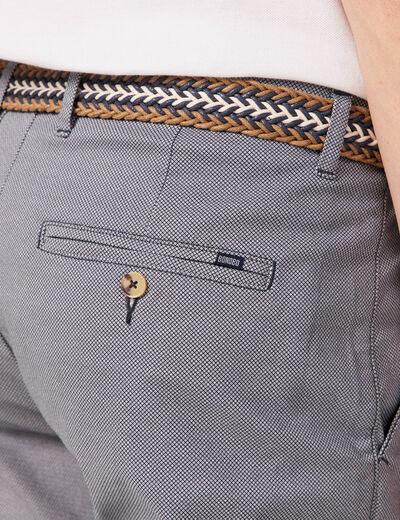 Pantalon chino straight bleu homme