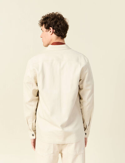 Surchemise manches longues sable homme