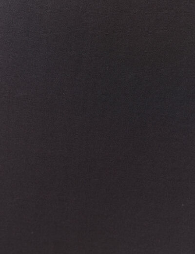 Jupe midi droite satin gris foncé femme