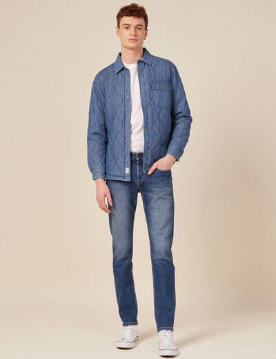 Jeans slim 5 poches denim stone homme