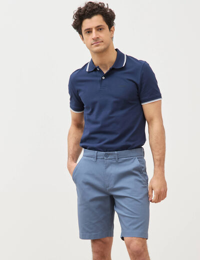 Bermuda bleu gris homme