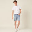 Bermuda éco-responsable denim bleach homme