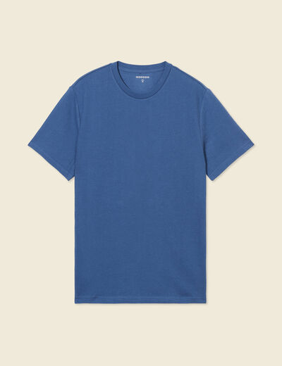T-shirt manches courtes bleu foncé homme