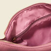 Sac demi-lune vieux rose femme