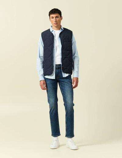 Jeans slim 5 poches longueur 32 denim dirty homme