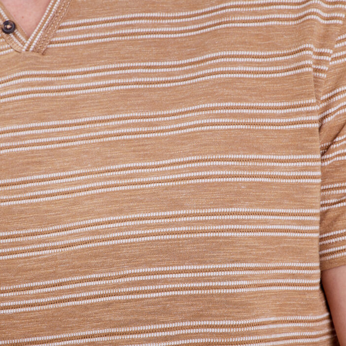 T-shirt manches courtes beige homme