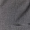 Blazer manches longues col tailleur gris fonc&eacute; homme