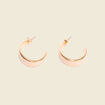 Boucles d'oreilles créoles ecru femme