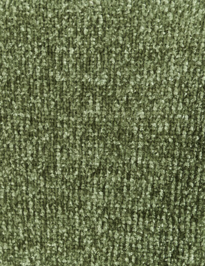 Pull col roul&eacute; manches longues vert kaki femme