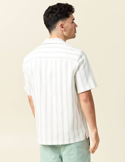 Chemise manches courtes vert homme