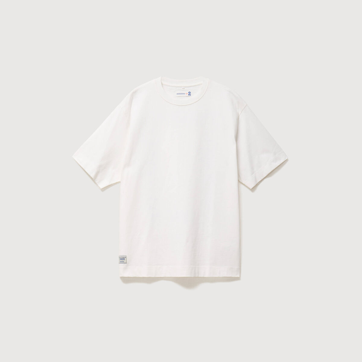 T-shirt ample col rond manches courtes ecru homme