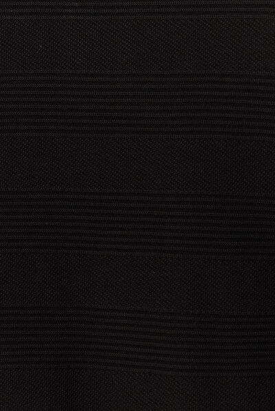 Polo manches longues noir homme