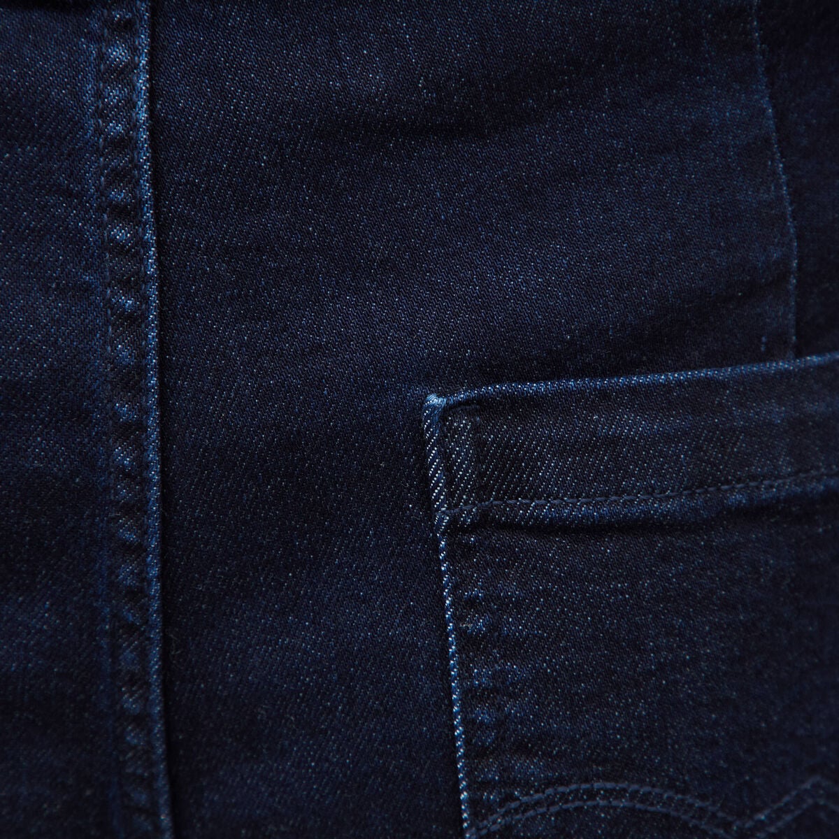 Jeans large taille haute denim brut rinse femme