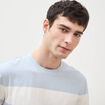 T-shirt manches courtes bleu gris homme