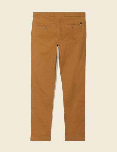 Pantalon slim Instinct chino marron homme