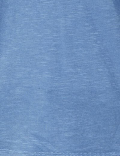 T-shirt manches courtes bleu femme