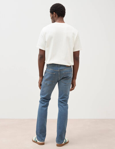 Jeans straight longueur 34 denim double stone homme