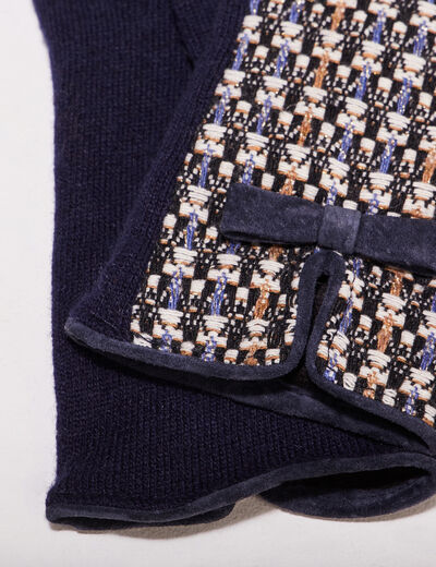 Gants bleu marine femme