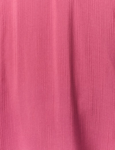 Blouse manches longues volants vieux rose femme