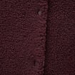 Cardigan droit sans manches doubl&eacute; bordeaux femme