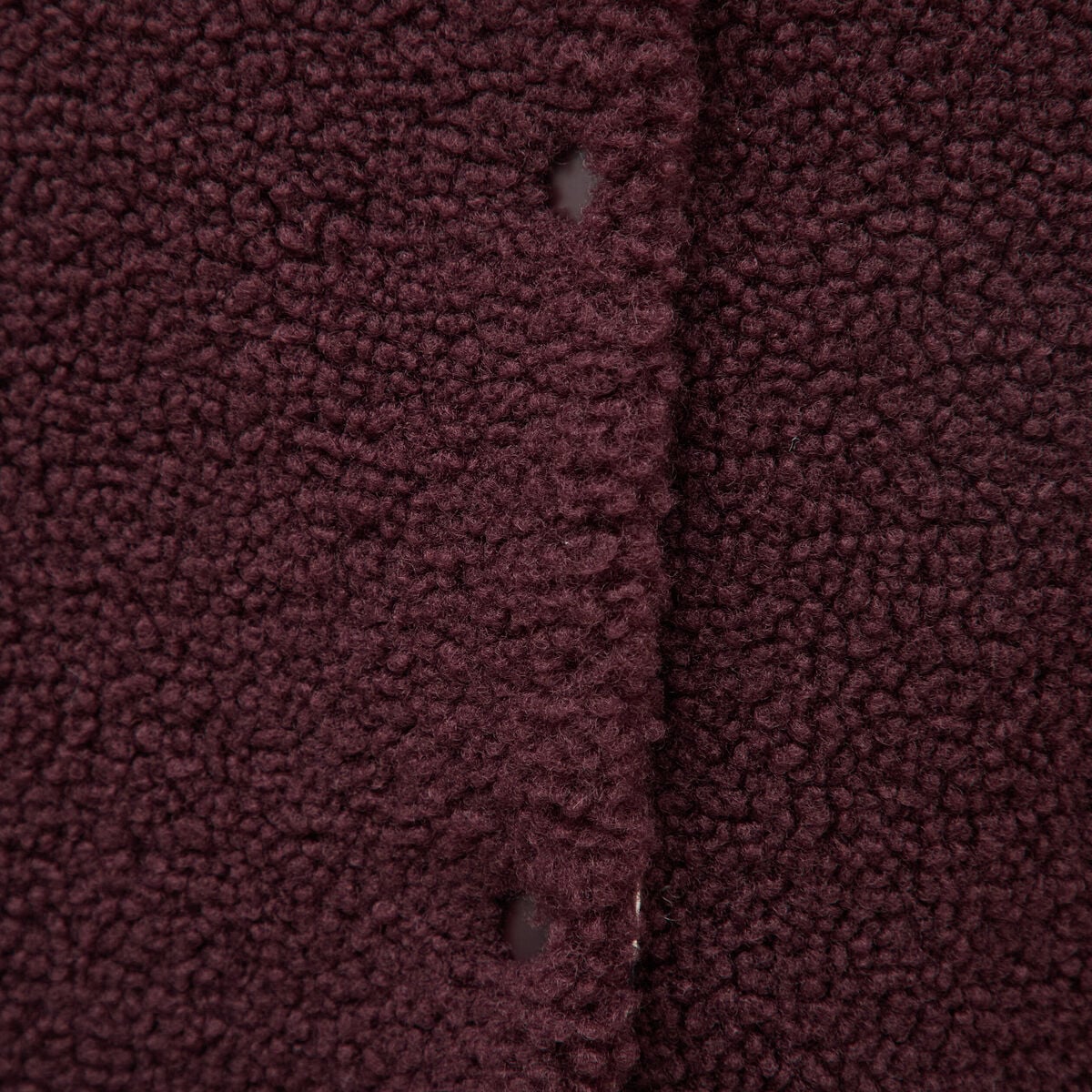 Cardigan droit sans manches doubl&eacute; bordeaux femme
