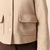 Blouson manches longues doubl&eacute; sable femme
