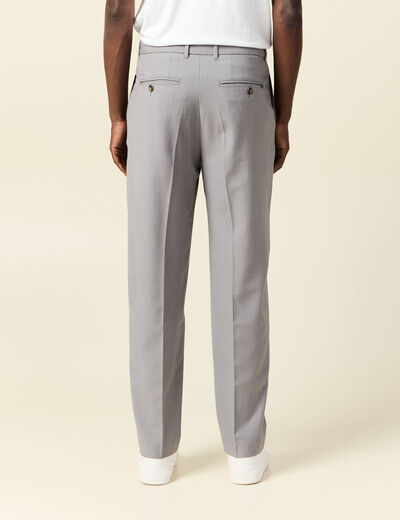 Pantalon chino large gris foncé homme
