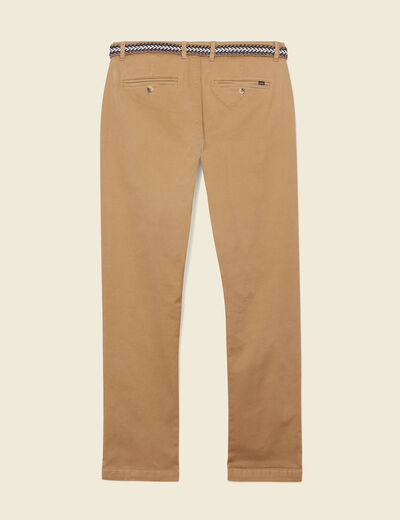 Pantalon chino straight vert kaki homme