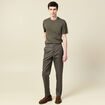 Pantalon chino vert fonc&eacute; homme