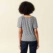 T-shirt manches courtes creme femme