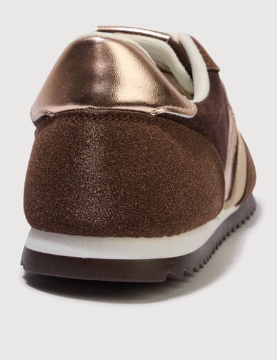 Basket marron fonc&eacute; femme