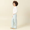 Pull col rond Atelier Beguin x Bonobo ecru femme