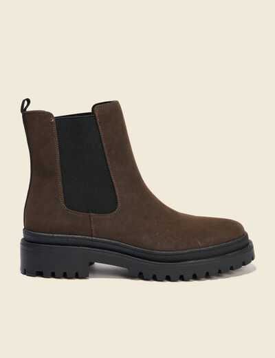 Bottines marron femme