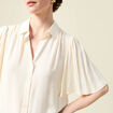 Chemise manches courtes creme femme