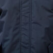 Parka longue droite &agrave; capuche bleu marine homme