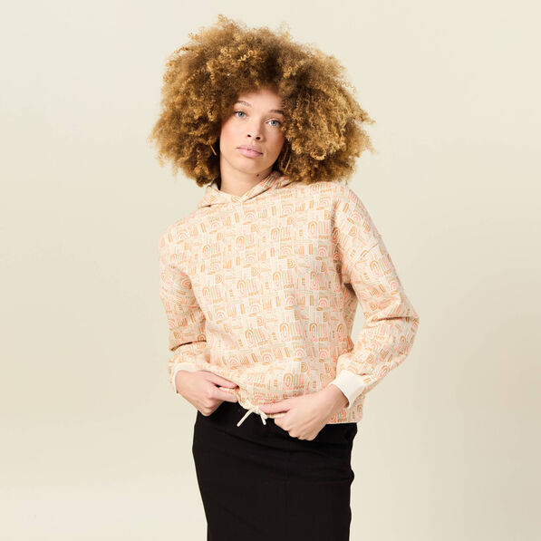 sweat a capuche orange corail femme Sweat à capuche orange corail femme