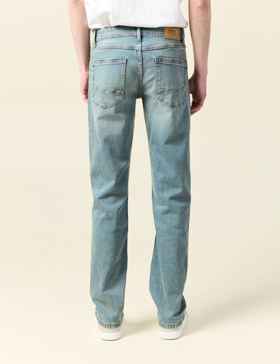 Jeans straight longueur 34 denim denim dirty homme
